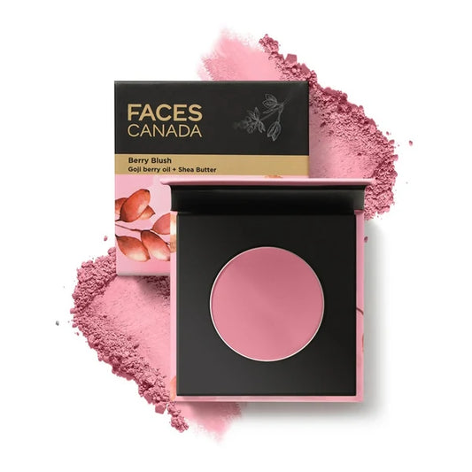 Faces Canada Berry Blush Powder With Goji Berry Oil & Shea Butter - 4 gm