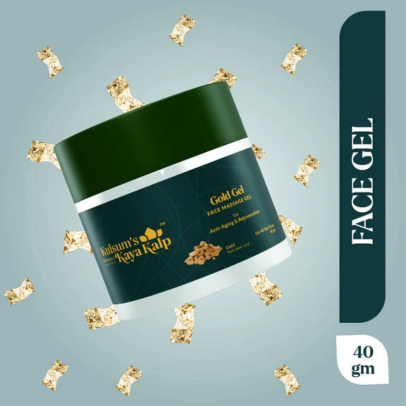 Kulsum's Kaya Kalp Gold Face Massage Gel For All Skin Types - 40 gm