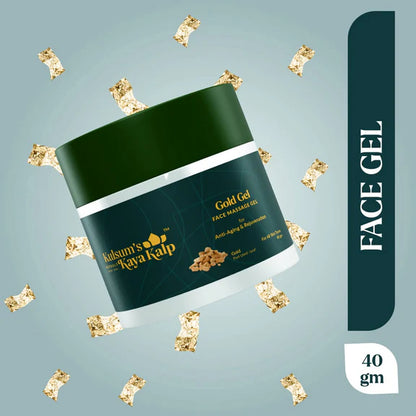 Kulsum's Kaya Kalp Gold Face Massage Gel For All Skin Types - 40 gm