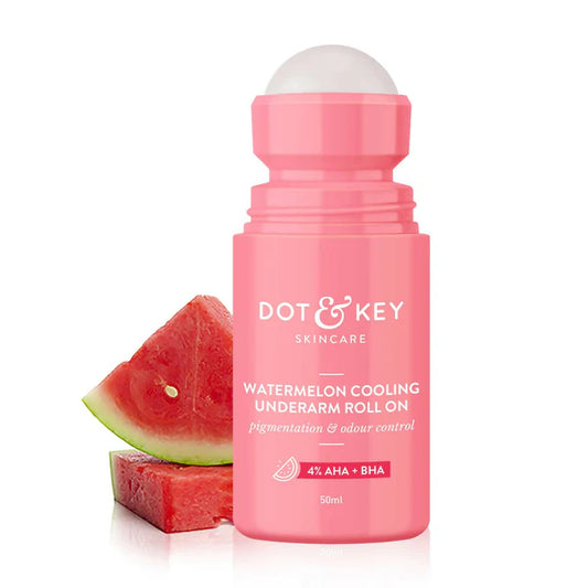 Dot & Key Watermelon Underarm Roll On Deodorant With 4% AHA + BHA - 50 ml