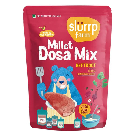 Slurrp Farm Spinach And Beetroot Millet Dosa Mix Combo - combo