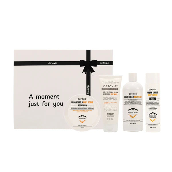 Detoxie Urban Shied Hustlers Unisex Anti-Pollution & De-Tan Daily Care Kit - Kit
