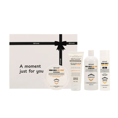 Detoxie Urban Shied Hustlers Unisex Anti-Pollution & De-Tan Daily Care Kit - Kit