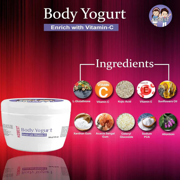 HealthBest Kidbest Body Yogurt Cream For Kids - 200 gm
