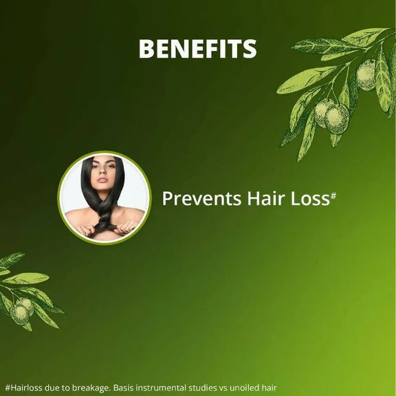 Bajaj 100% Pure Olive Oil for Prevents Hair Loss - 200 ml