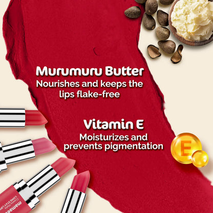 Mamaearth Creamy Matte Long Stay Lipstick - Tulip Magenta