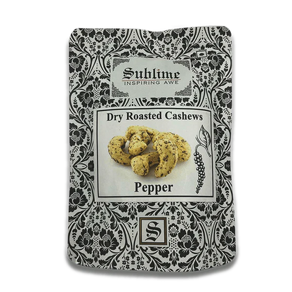 Sublime Inspiring Awe Roasted Cashews – Pepper - 50 gm
