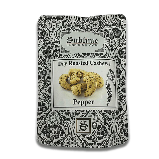 Sublime Inspiring Awe Roasted Cashews – Pepper - 50 gm