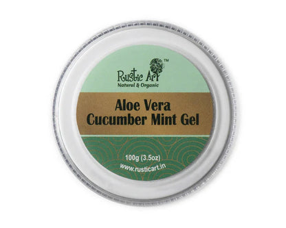 Rustic Art Aloe Vera Cucumber Mint Gel - 100 gm