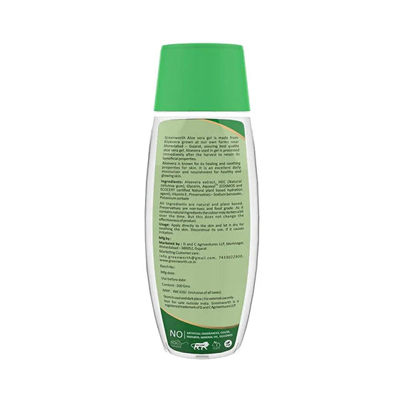 Greenworth Moisturizing & Nourishing Aloe Vera Gel - 200 gm