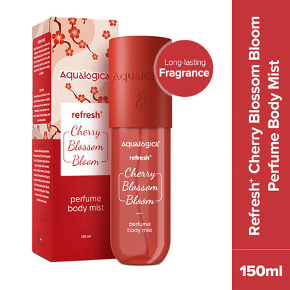 Aqualogica Refresh + Cherry Blossom Bloom Body Mist - 150 gm