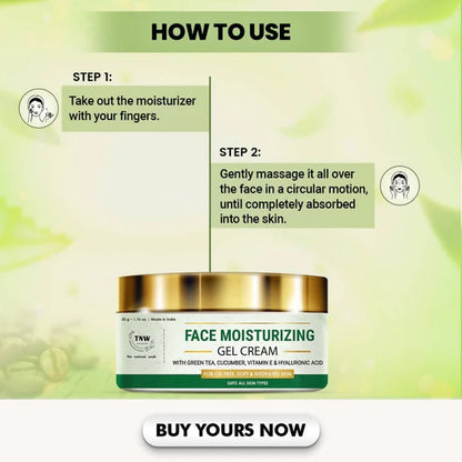 The Natural Wash Face Moisturizing Gel Cream - 50 gm
