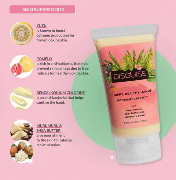 Disguise Yuzu & Pomelo Hand Cream - 30 gm