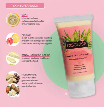 Disguise Yuzu & Pomelo Hand Cream - 30 gm