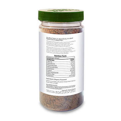 Nature Land Organics Roasted Flaxseed - 100 gm