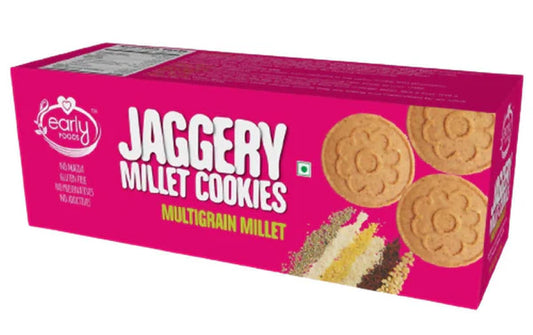 Early Foods Multi-Grain Millet Jaggery Cookies - 130 gm