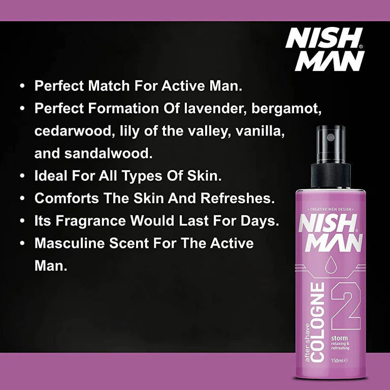 Nishman After Shave Cologne Storm - Liquid Based - 150 ml