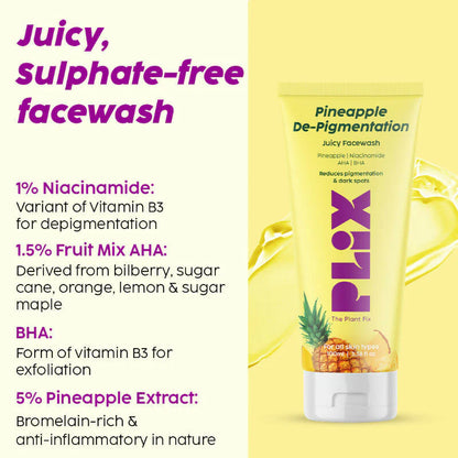 PLIX The Plant 5% Pineapple Foaming Face Wash And Serum