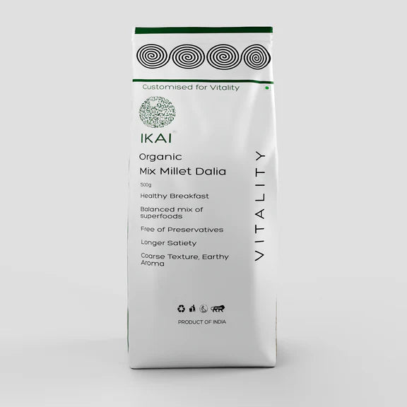 IKAI Organic Mix Millet Dalia - 500 gm