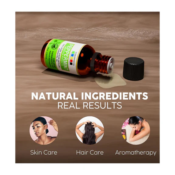 Organix Mantra Peppermint Oil for Hair - 100% Natural Peppermint Essential Oil - 15 ml