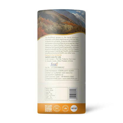 Wellwith Sea Buckthorn Raw Leaves Tea - Himalayan Herbal Leaf Tea - 50 gm