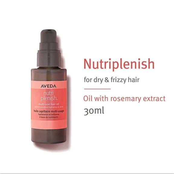 Aveda Nutriplenish Multi-Use Hair Oil For Dry & Frizzy Hair with Rosemary Extract - 30 ml