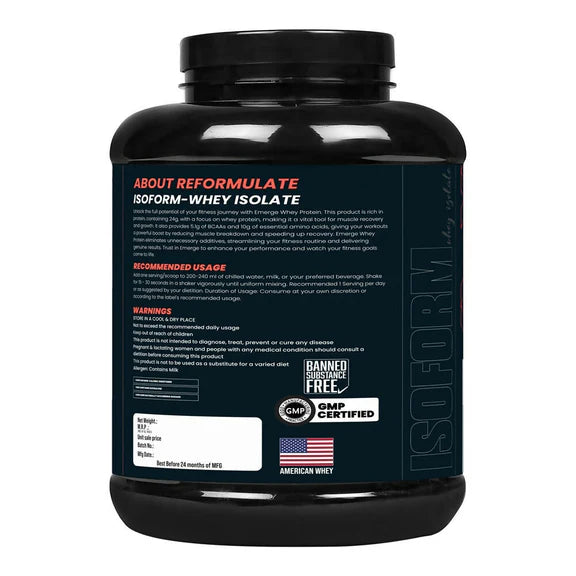 Reformulate I Isoform I Whey Isolate I Your Daily Meal Replacement Formula I 27G Protein | 6.1G BCAA | 12.9G EAA | O g Sugar - Chocolate - 2 kg