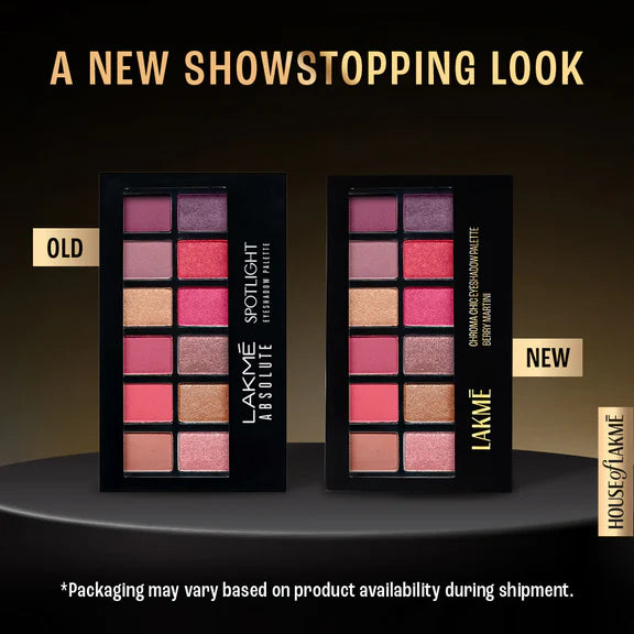 Lakme Glitterati Chroma Chic Eye Shadow Palette - Smokin Glam - 12 gm