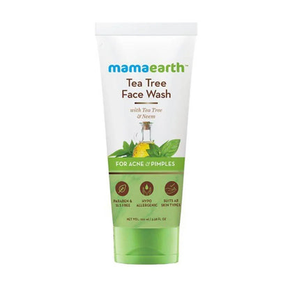 Mamaearth Tea Tree Face Wash for Acne & Pimples -100 ml