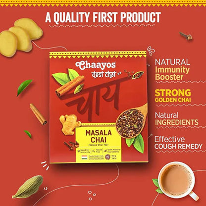 Chaayos Masala Chai Spiced Chai Tea - 100 gm