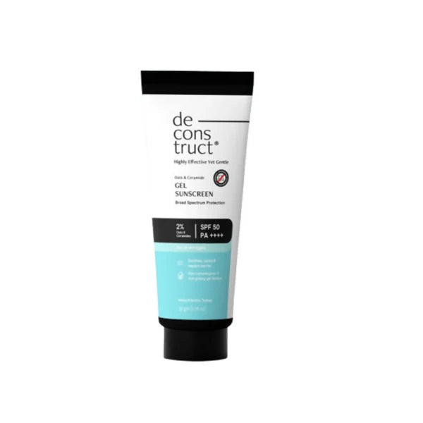 Deconstruct Oats & Ceramide Gel Sunscreen In Vivo Tested SPF 50 PA+++ - 50 gm