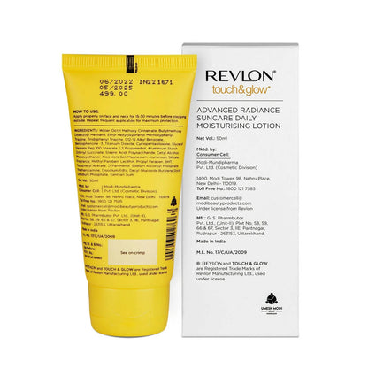 Revlon Touch & Glow Advanced Radiance Sun Care Daily Moisturizing Lotion SPF 50 - 50 ml