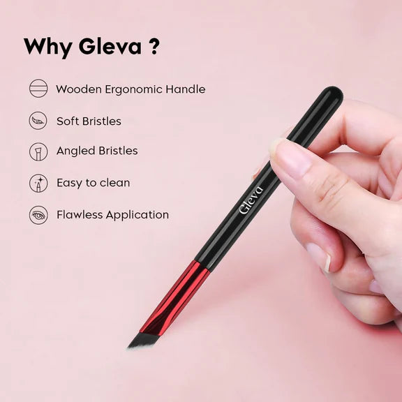 Gleva Multi-Function Eyebrow Brush - Black Pink
