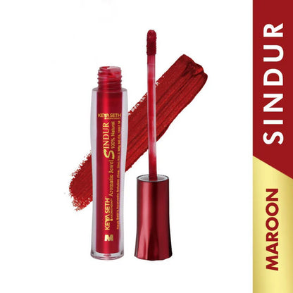 Keya Seth Aromatherapy 100% Natural Liquid Sindoor - Maroon - 5 ml