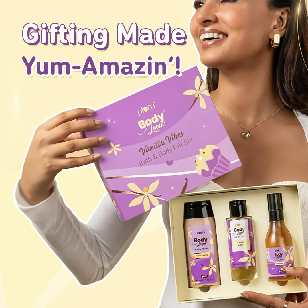 Plum BodyLovin' Vanilla Vibes Bath & Body Gift Set - combo