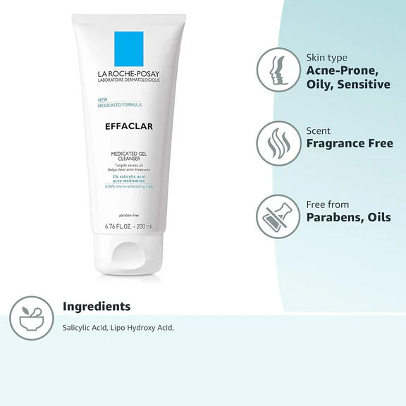 La Roche-Posay Effaclar Medicated Gel Cleanser - 200 ml