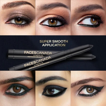 Faces Canada Ultime Pro HD Deep Black One Stroke Kajal - 1.4 gm
