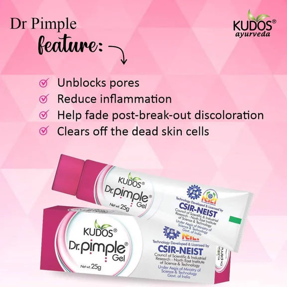 Kudos Ayurveda Dr. Pimple Gel - 25 gm