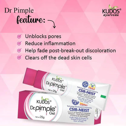 Kudos Ayurveda Dr. Pimple Gel - 25 gm