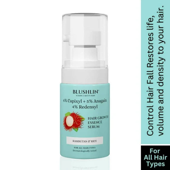 Blushlin Hair Growth Serum with 6% Capixyl, 4% Redensyl & 5% Anagain - 30 ml