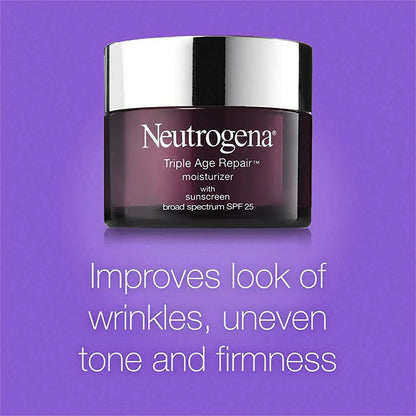 Neutrogena Triple Age Repair Anti Wrinkle Daily Facial Moisturizer With Spf 25 - 48 gm