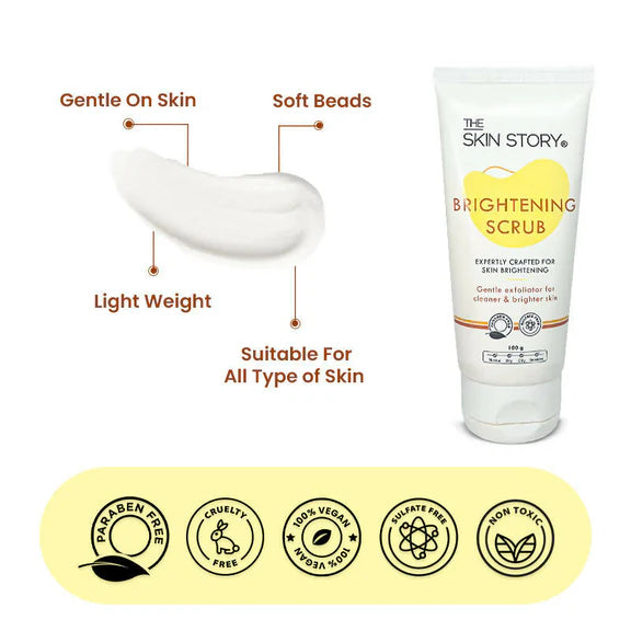 The Skin Story Salicylic Acid Brightening Face Scrub - 100 gm