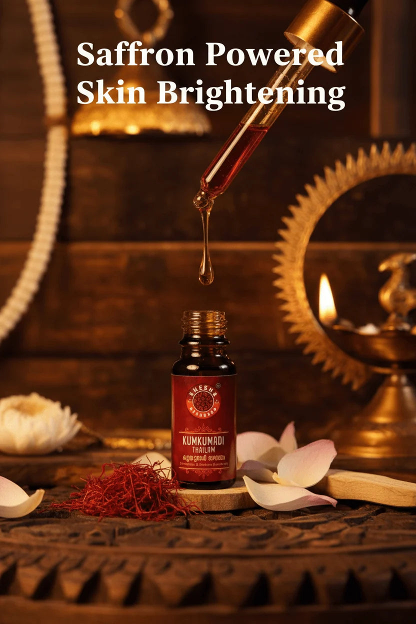 Kumkumadi Thailam Skin Brightening, Tan Removal & Anti-Ageing Night Face Oil