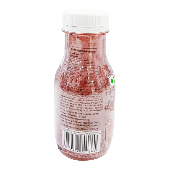 Patanjali Strawberry Basil Drink - 200 ml