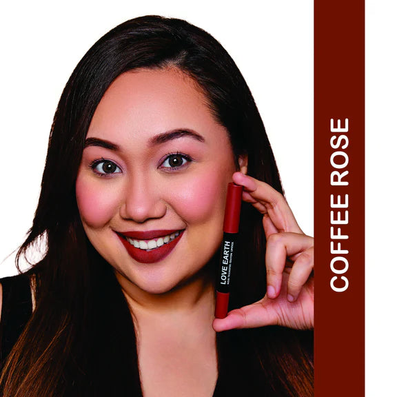Love Earth Non Transfer Crayon Lipstick-Coffee Rose - 3.5 gm