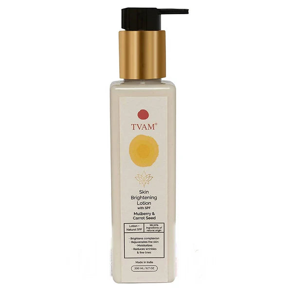 Tvam Mulberry & Carrot Seed Skin Brightening Lotion With SPF - 200 ml