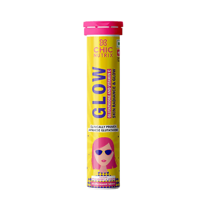Chicnutrix Glow Skin Glow & Radiance Effervescent Tablets - Strawberry Lemon
