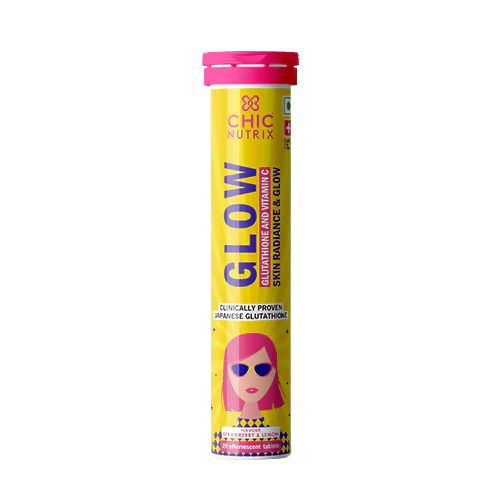 Chicnutrix Glow Skin Glow & Radiance Effervescent Tablets - Strawberry Lemon