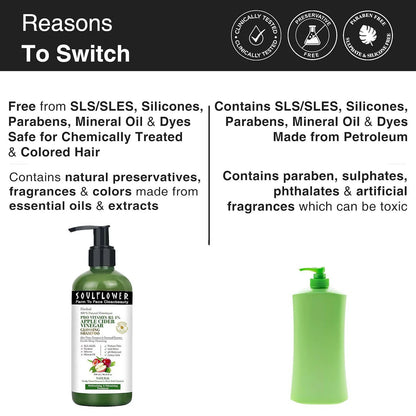 Soulflower Pro Vitamin B5 Apple Cider Vinegar Shampoo