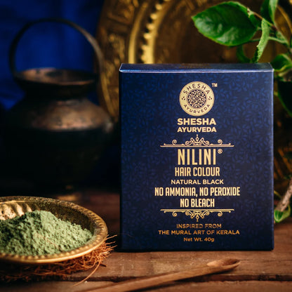 All-in-One Hair Care Duo - Nilini Natural Black Hair Color + Neeli Bringadi Hair Growth Oil